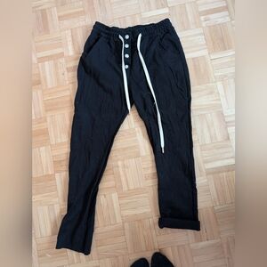 Black Made In Italy One Size Pants